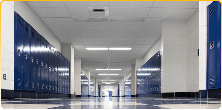 School Hallway Lockers
